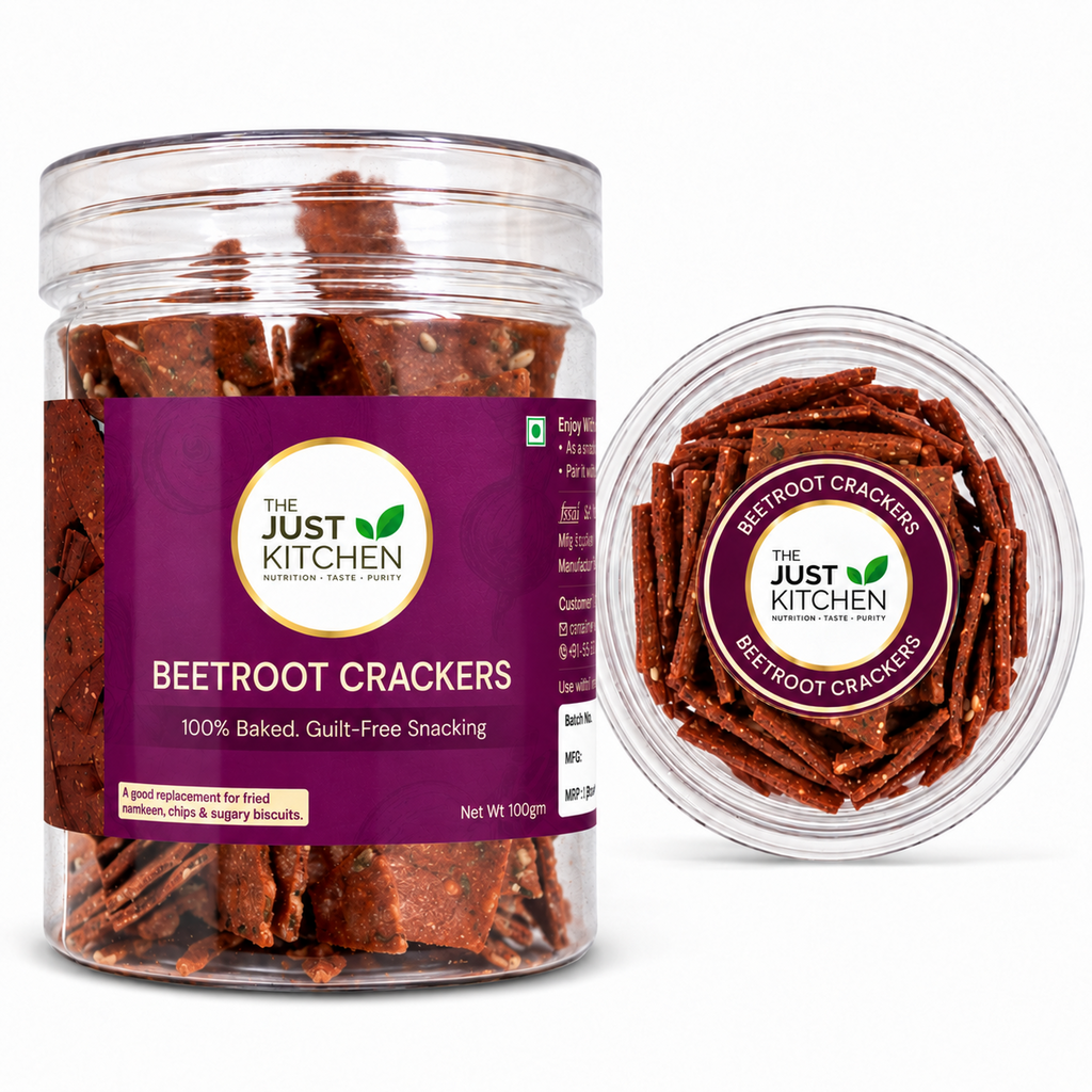The Just Kitchen Beetroot Crackers 100 g