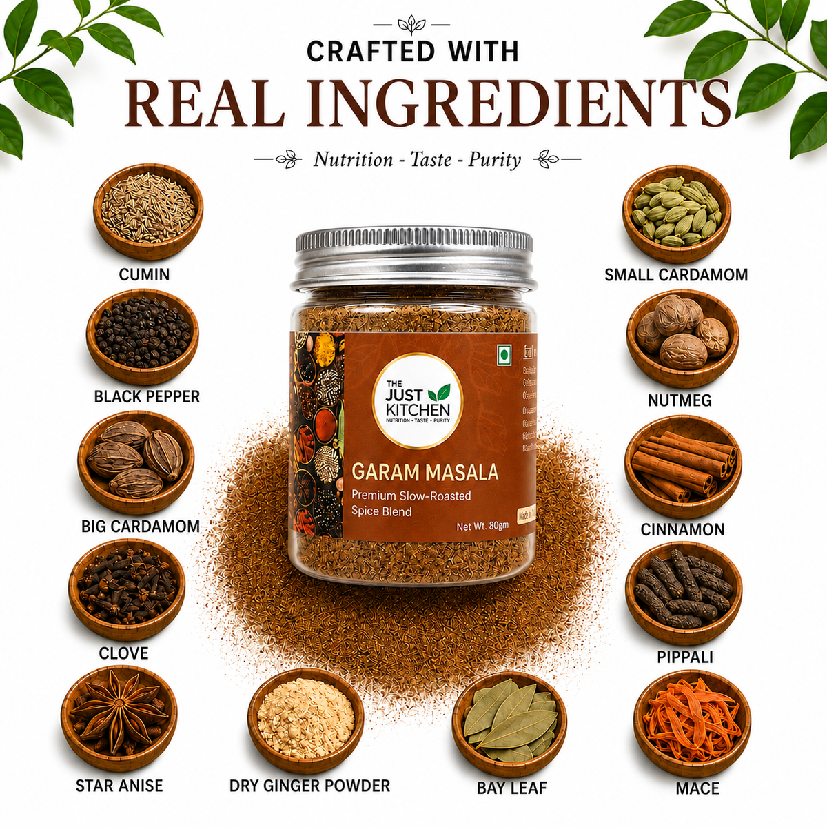 The Just Kitchen Garam Masala 80 g