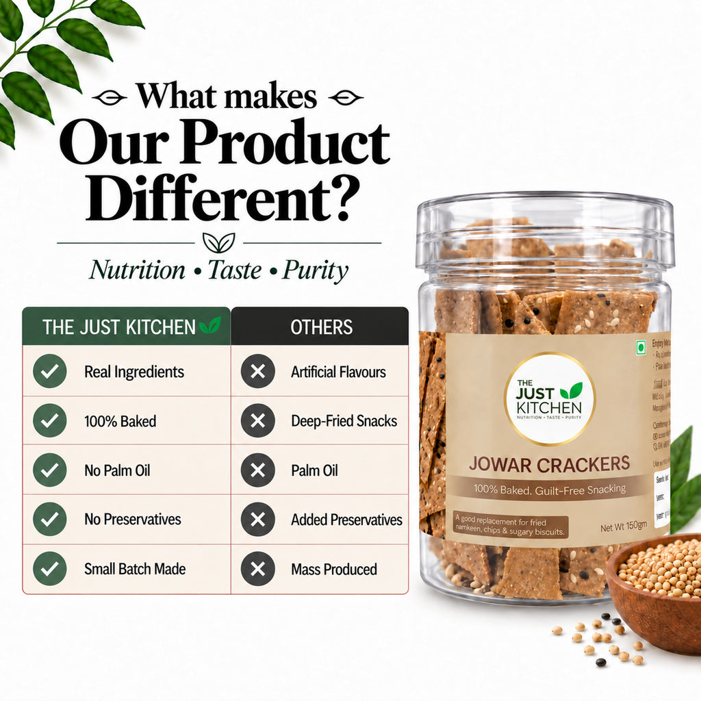 The Just Kitchen Jowar Crackers 150 g