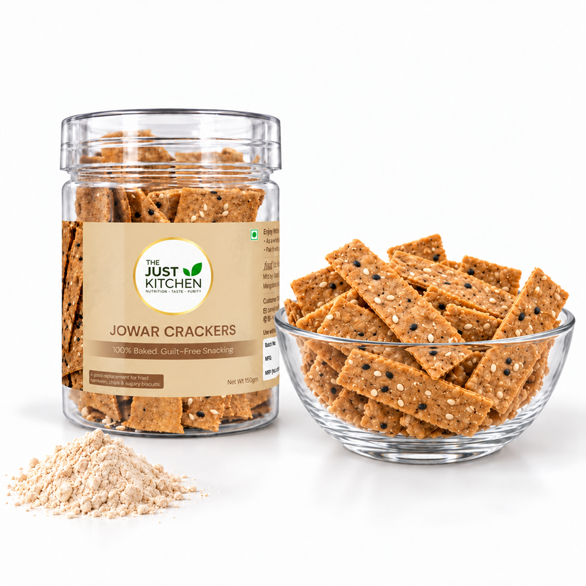 The Just Kitchen Jowar Crackers 150 g