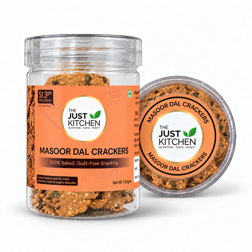 The Just Kitchen Masoor Dal Crackers 150 g