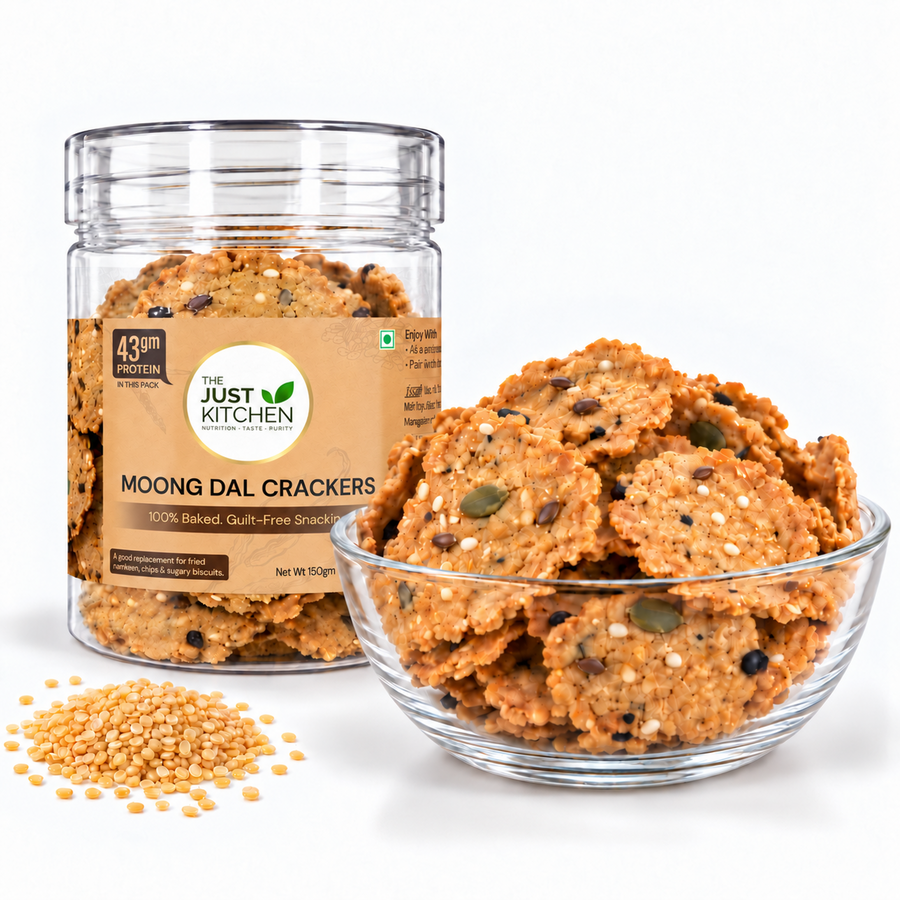 The Just Kitchen Moong Dal Crackers 150 g