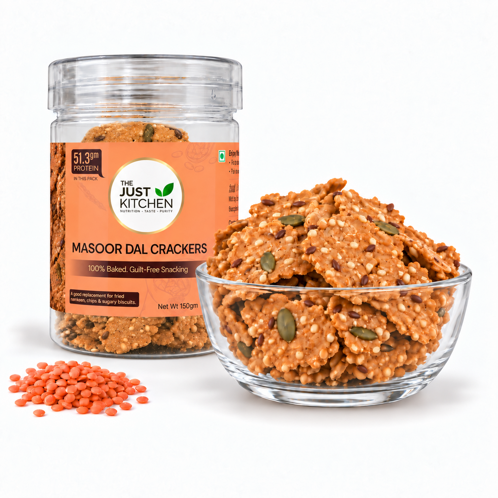 The Just Kitchen Masoor Dal Crackers 150 g