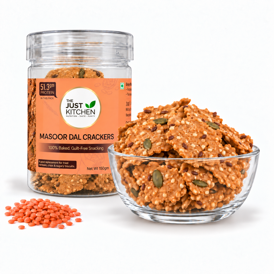 The Just Kitchen Masoor Dal Crackers 150 g