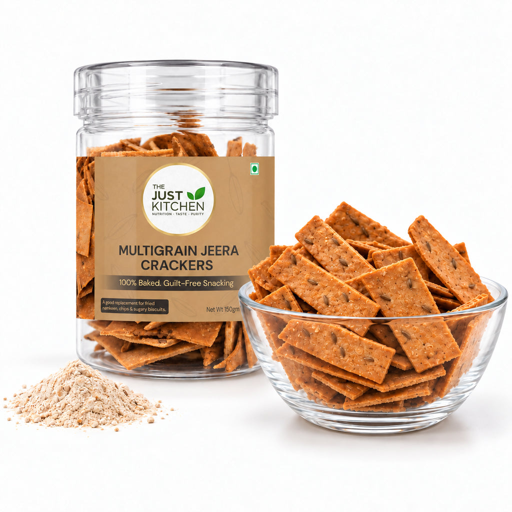 The Just Kitchen Multigrain Jeera Crackers 150 g