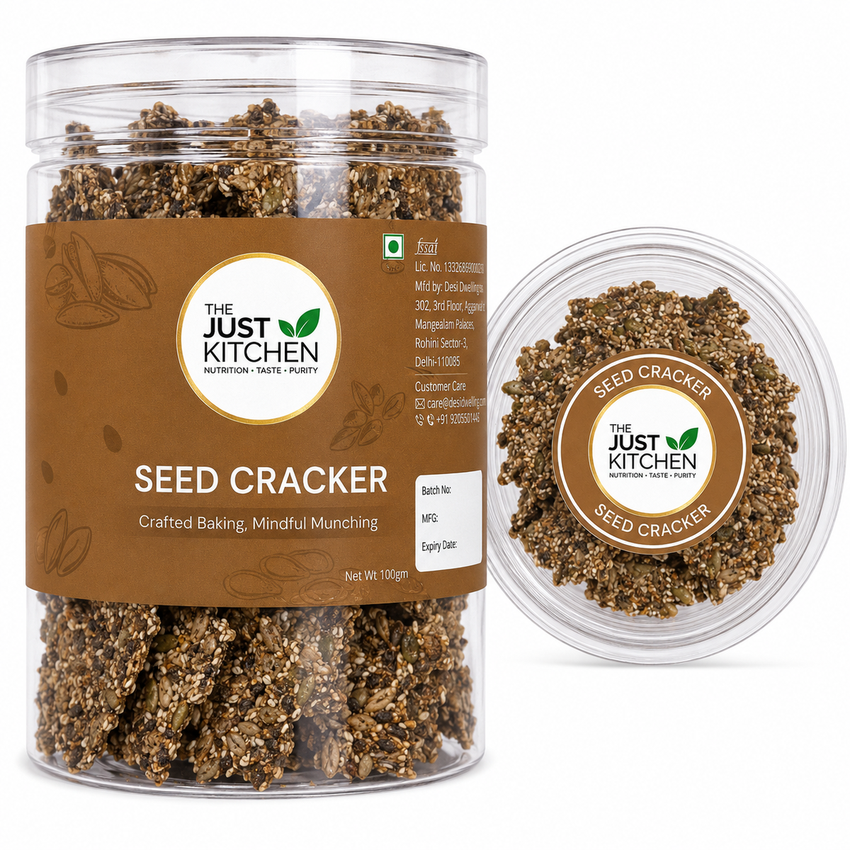 The Just Kitchen Seed Crackers 100 g