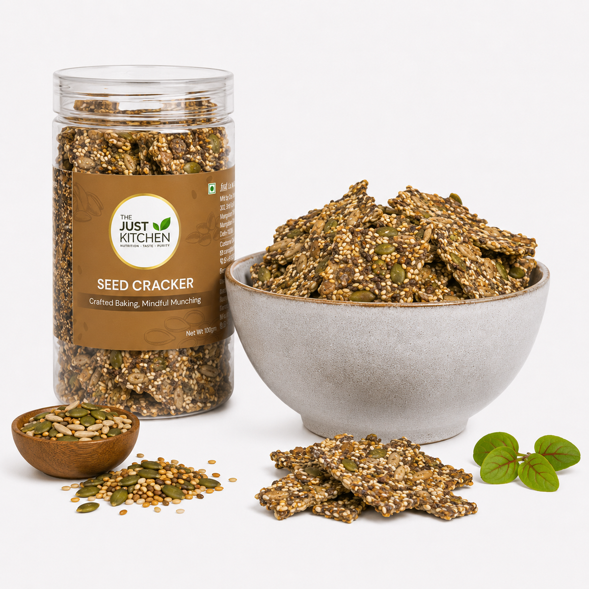 The Just Kitchen Seed Crackers 100 g