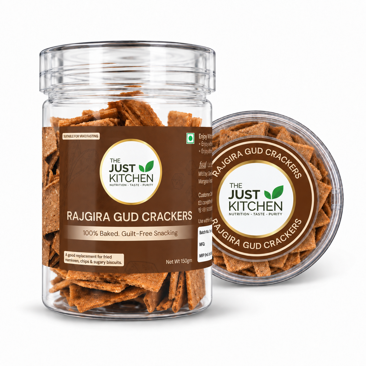 The Just Kitchen Rajgira Gud Crackers 150 g