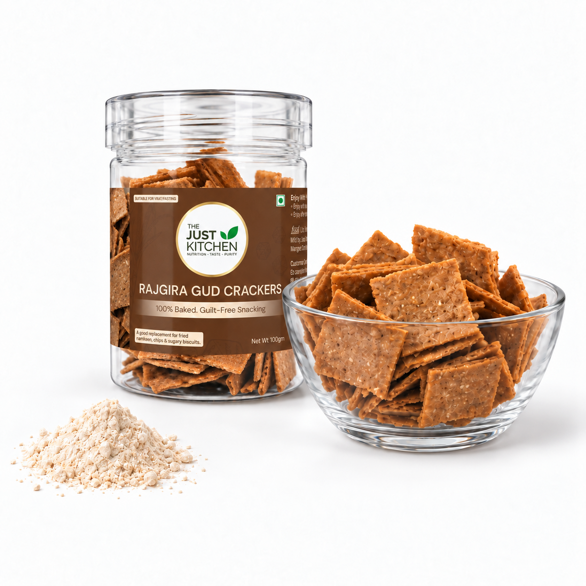 The Just Kitchen Rajgira Gud Crackers 150 g