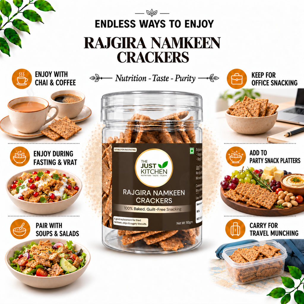 The Just Kitchen Rajgira Namkeen Crackers 150 g