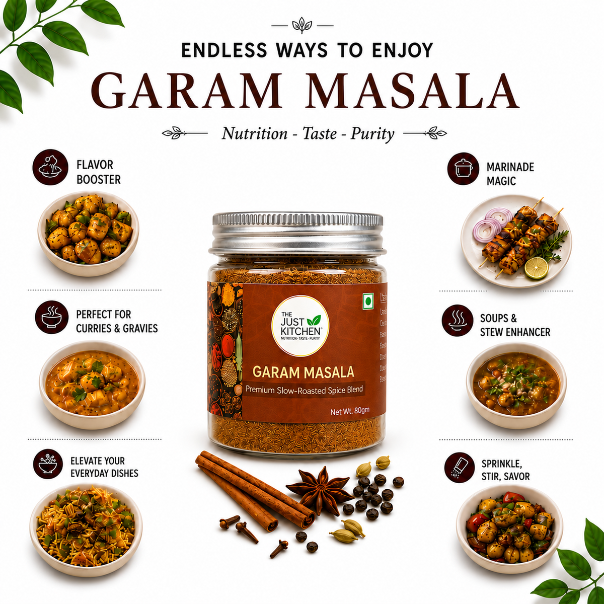 The Just Kitchen Garam Masala 80 g